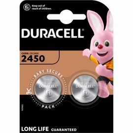 CR2450 3V Duracell Lithium batteri 2 stk